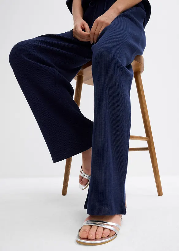 Pantaloni operati in puro cotone, bonprix