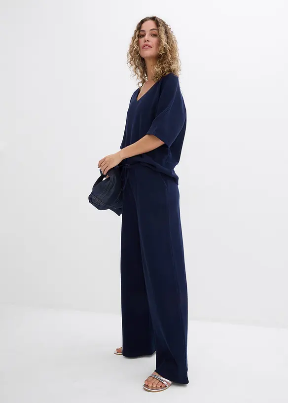 Pantaloni operati in puro cotone, bonprix