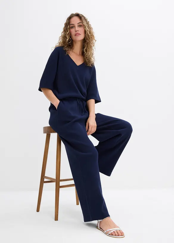 Pantaloni operati in puro cotone, bonprix