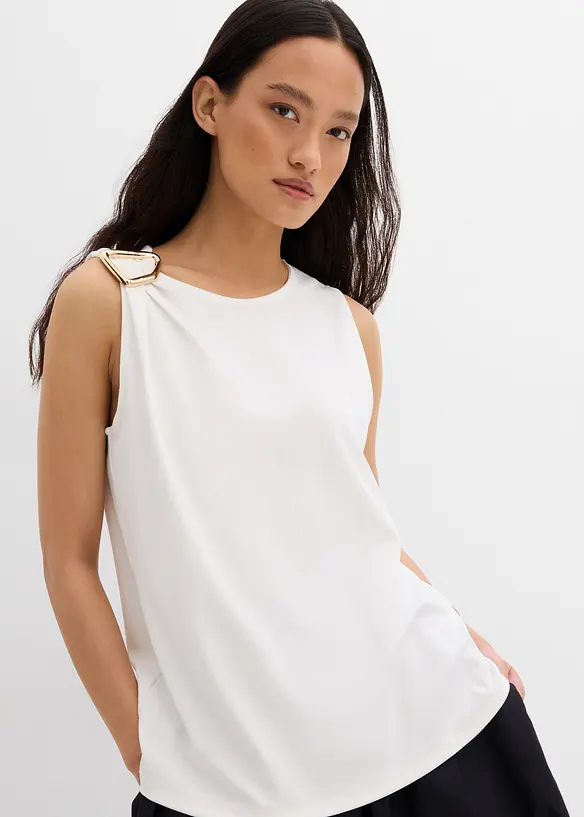Top in crêpe strutturato, bonprix