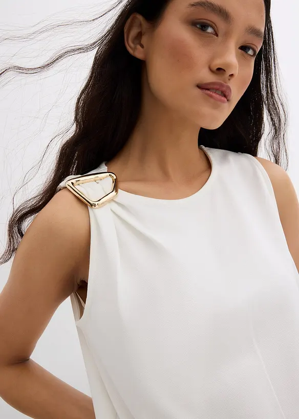 Top in crêpe strutturato, bonprix