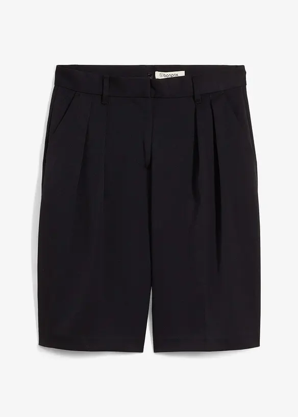 Bermuda in misto viscosa con pinces, bonprix