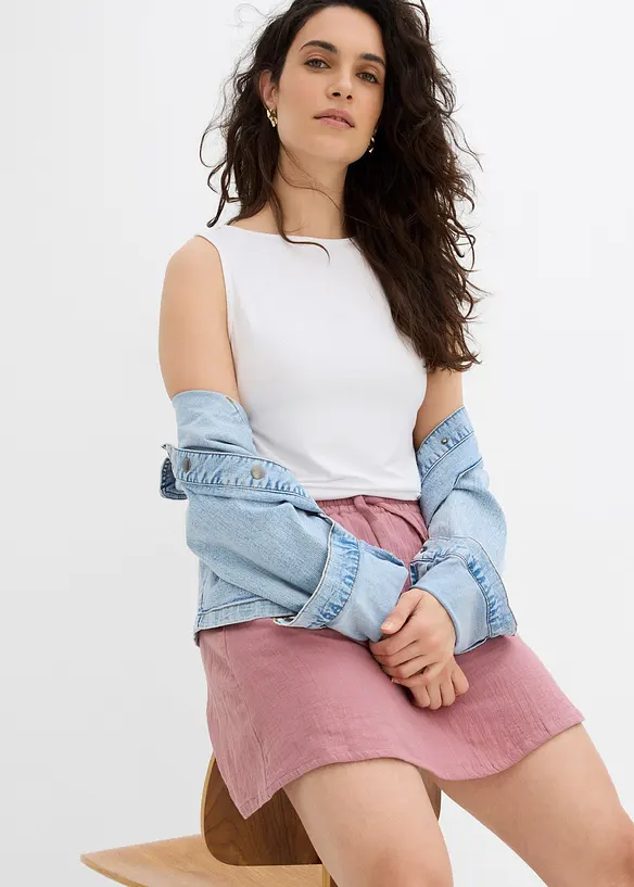 Gonna pantalone in mussola, bonprix