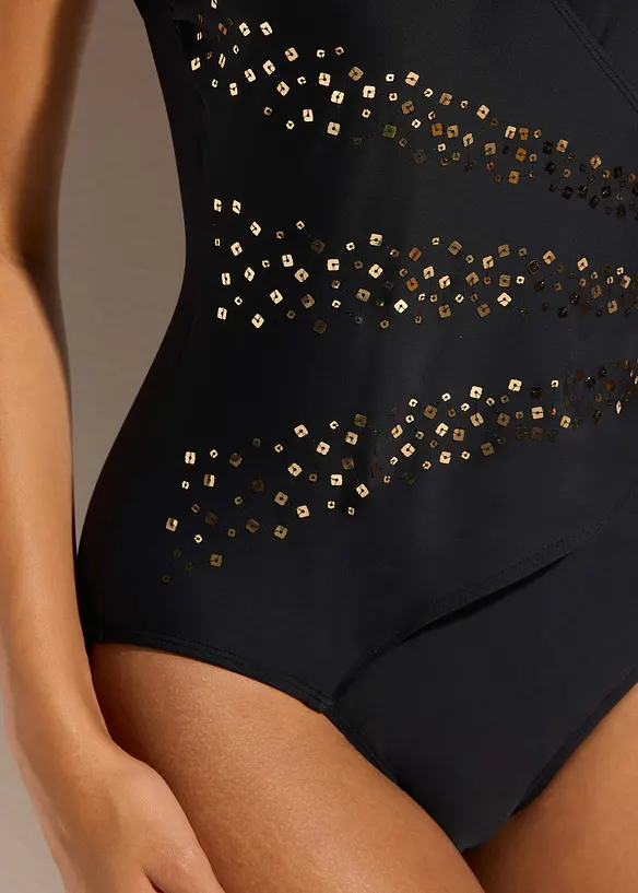 Costume intero con paillettes, bonprix