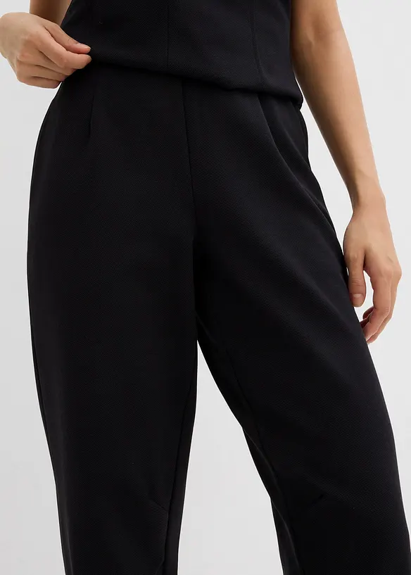 Pantaloni alla caviglia in piquet, bonprix