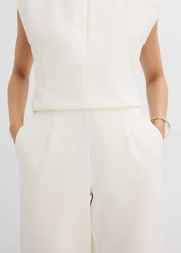 Pantaloni alla caviglia in piquet, bonprix