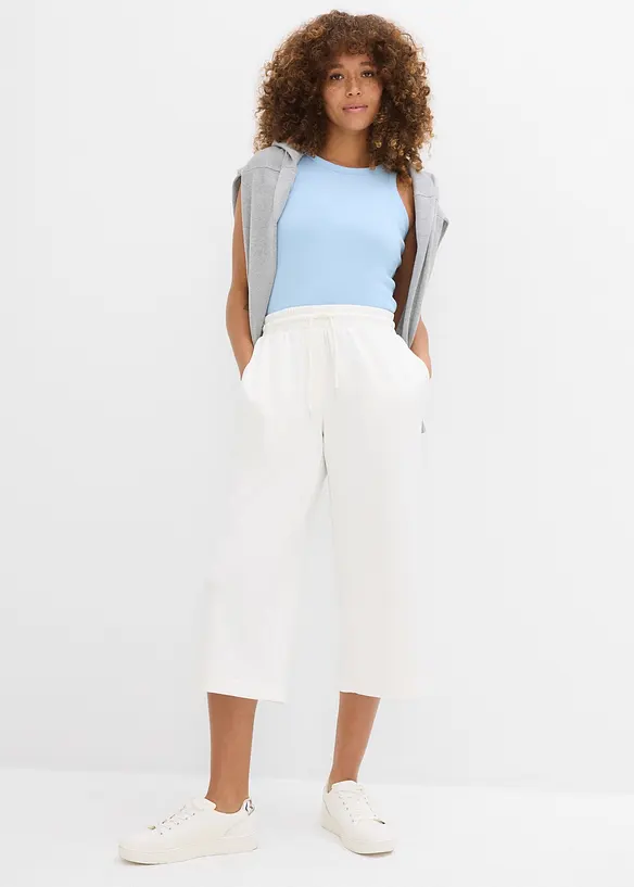 Pantaloni in jersey di interlock pesante, bonprix