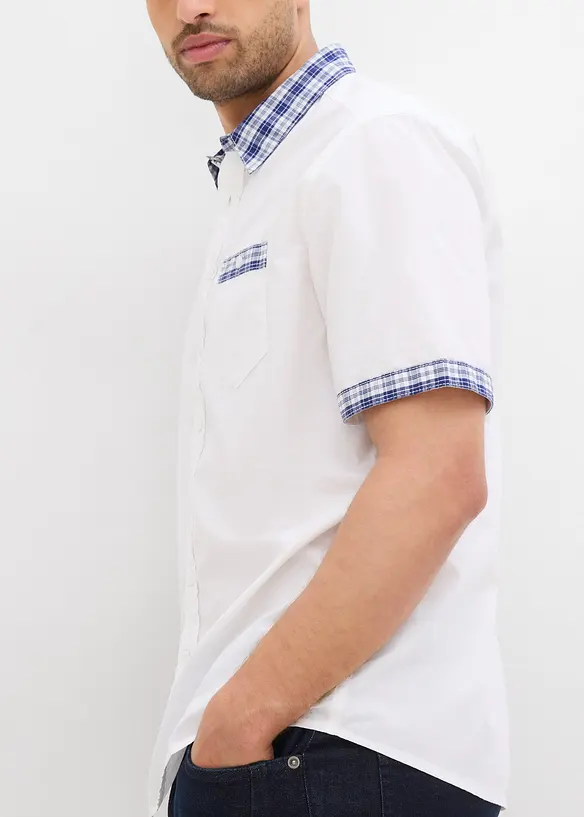 Camicia a maniche corte in puro cotone, bonprix