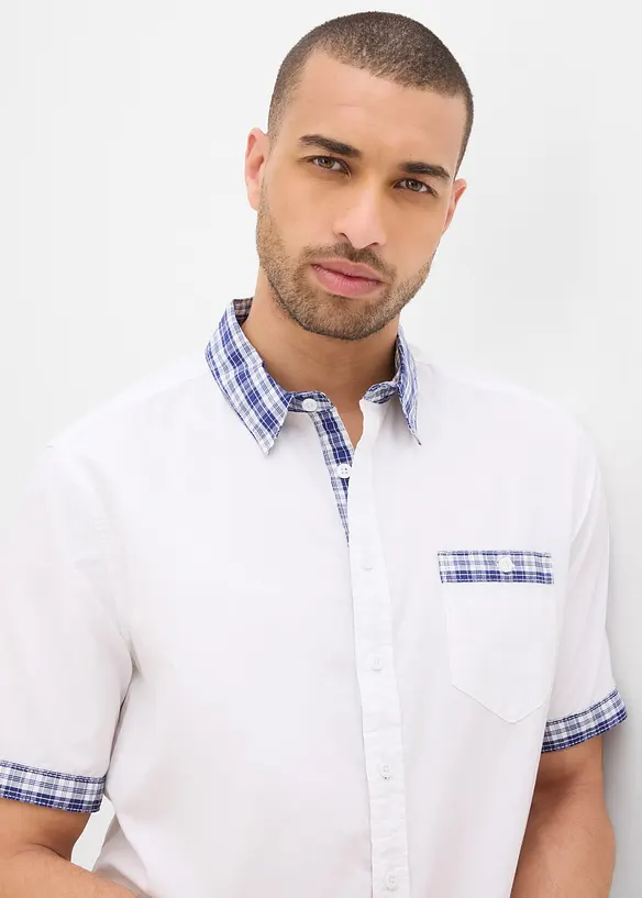 Camicia a maniche corte in puro cotone, bonprix