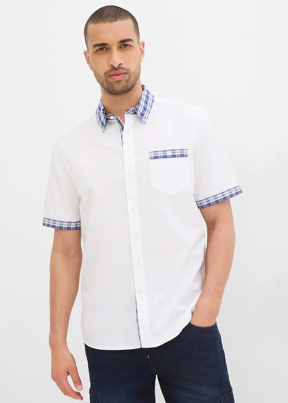 Camicia a maniche corte in puro cotone, bonprix