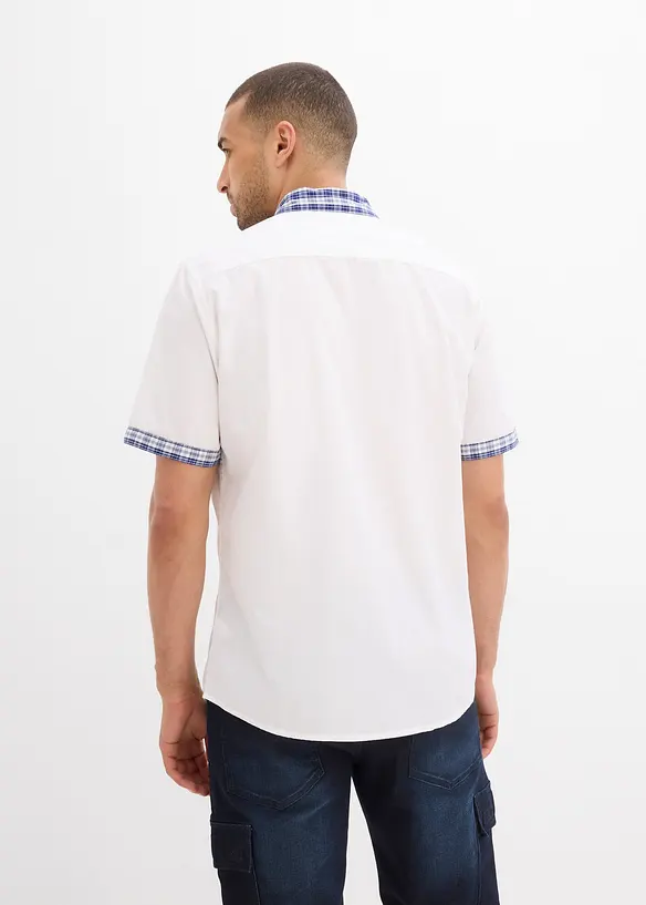 Camicia a maniche corte in puro cotone, bonprix