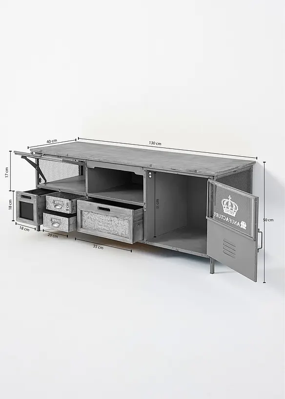 Mobile basso in stile industriale, bonprix