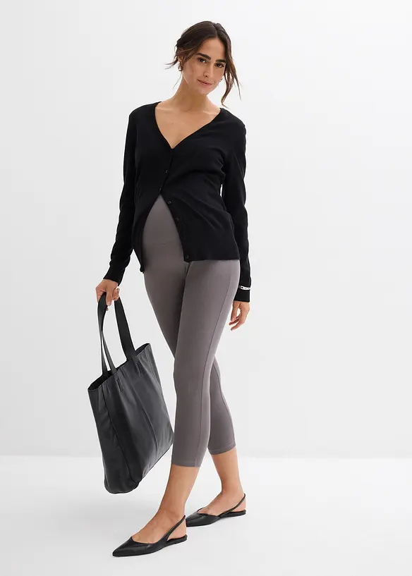 Leggings capri prémaman (pacco da 2), bonprix