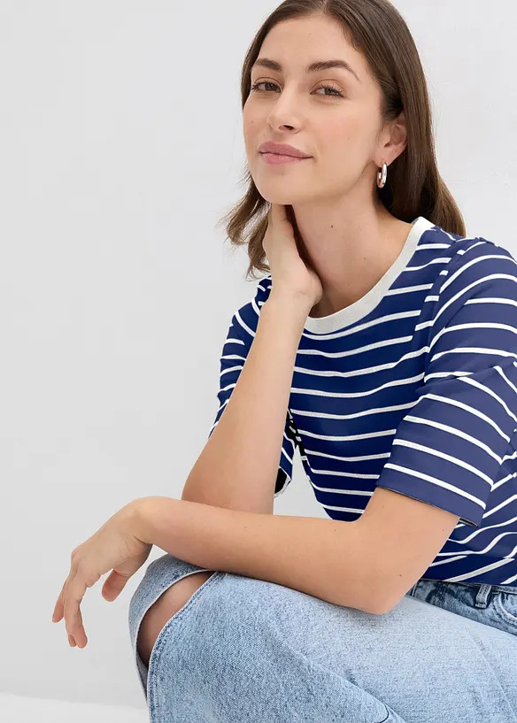 T-shirt in puro cotone biologico pesante, bonprix