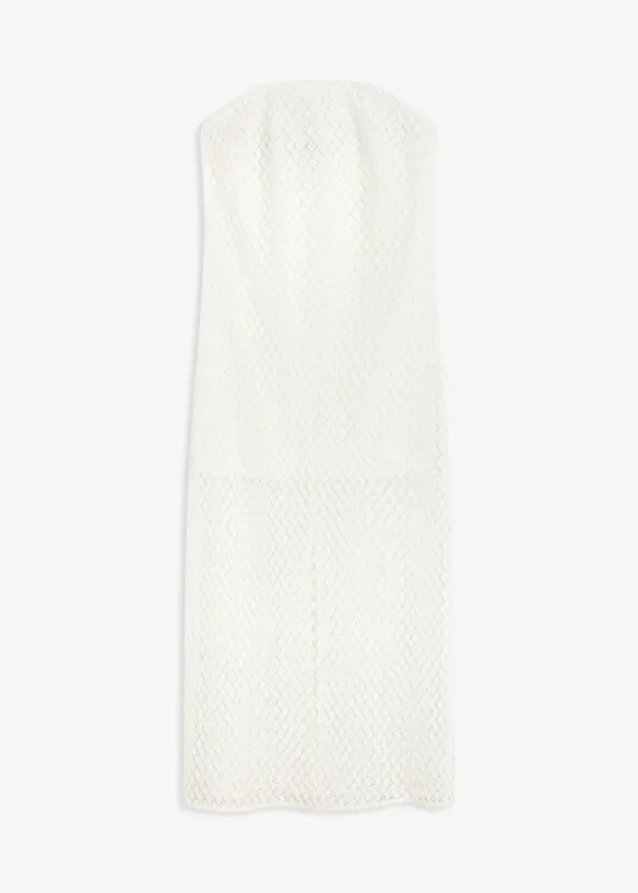 Abito con spalle scoperte e pizzo, bonprix