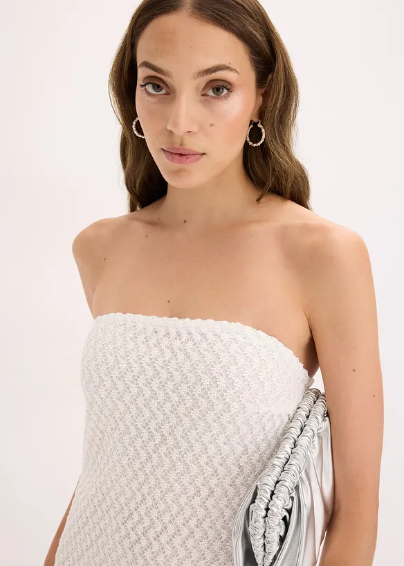 Abito con spalle scoperte e pizzo, bonprix