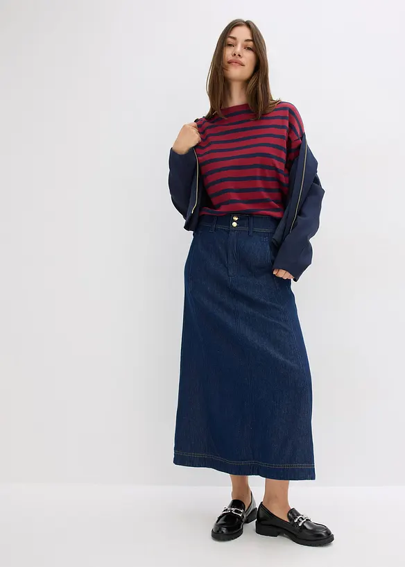 Maglia a righe in puro cotone biologico, bonprix