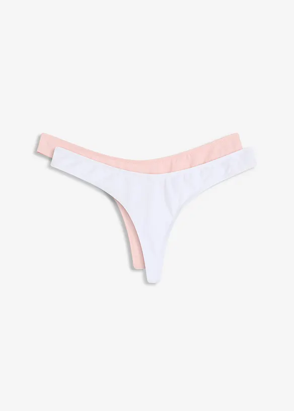 Perizoma a V con cotone comodo (pacco da 2), bonprix