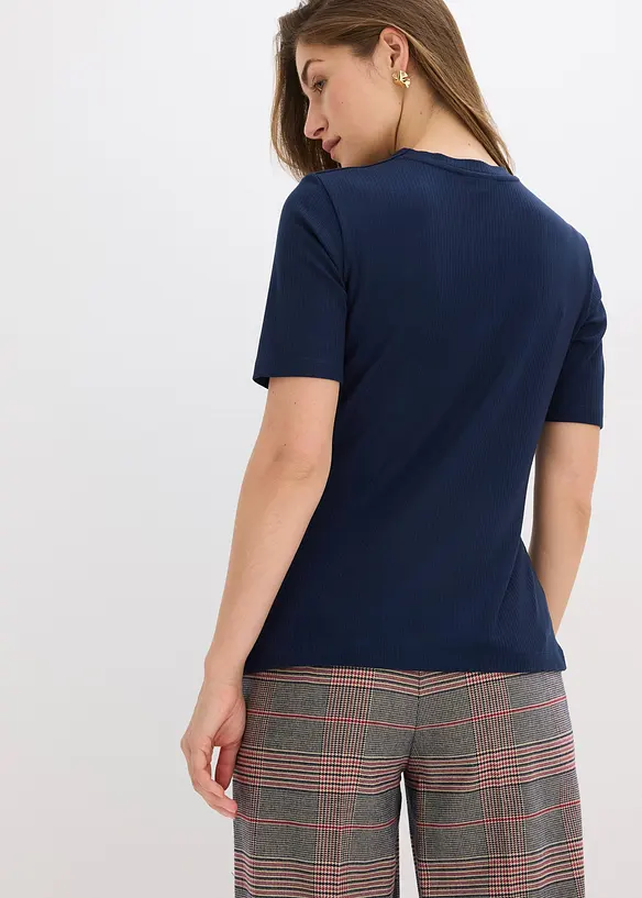 Maglia a costine in soffice misto viscosa, bonprix