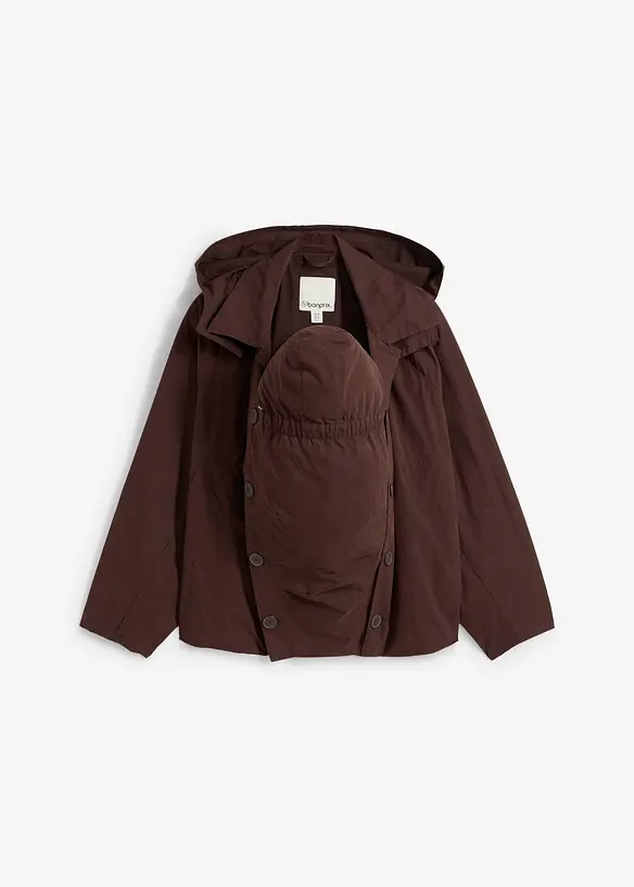Giacca prémaman stile mantella 3 in 1  con inserto babywearing, bonprix