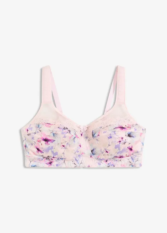 Reggiseno contenitivo senza ferretto con spalline imbottite, bonprix