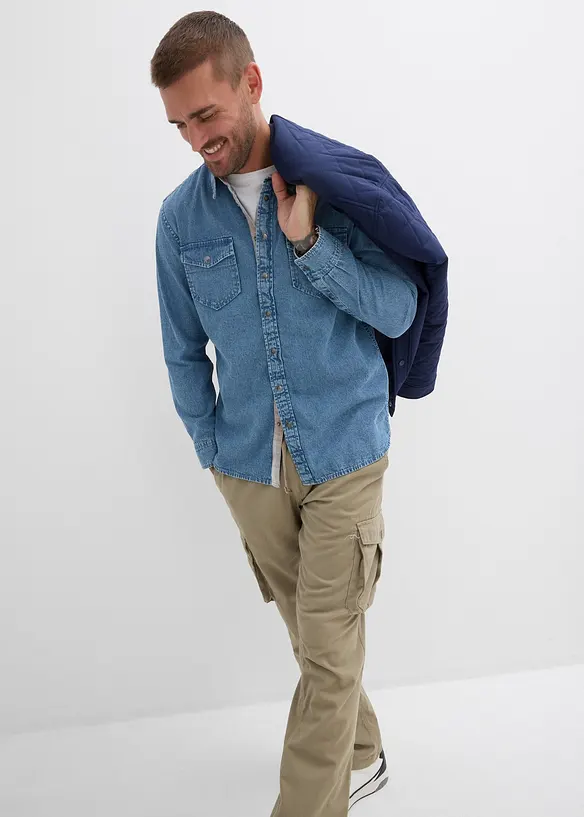 Camicia in jeans di puro cotone, bonprix
