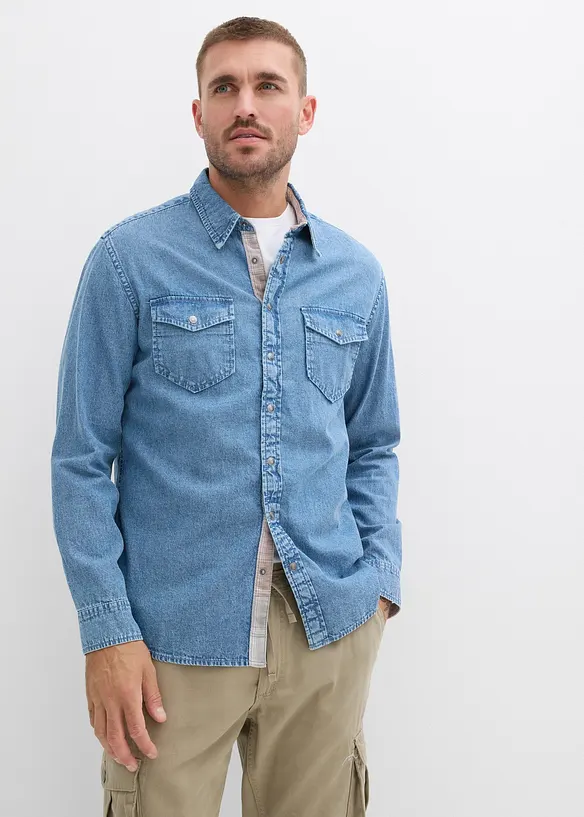 Camicia in jeans di puro cotone, bonprix