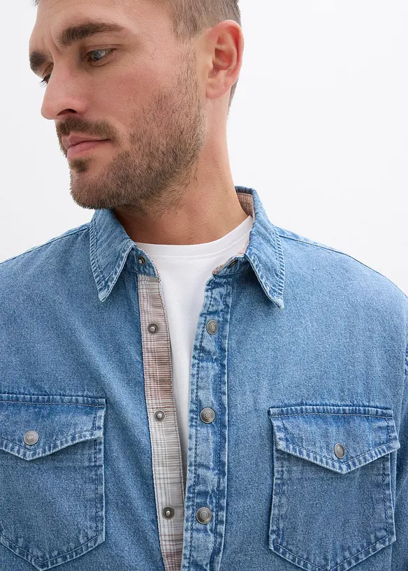 Camicia in jeans di puro cotone, bonprix