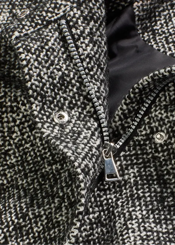 Cappotto corto da mezza stagione in simil lana, bonprix
