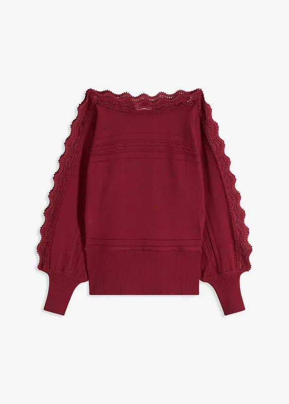 Maglione in filato fine di misto viscosa fluente, bonprix