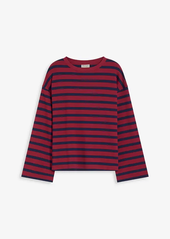 Maglia a righe in puro cotone biologico, bonprix