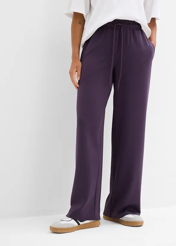 Pantaloni in jersey di interlock pesante, bonprix