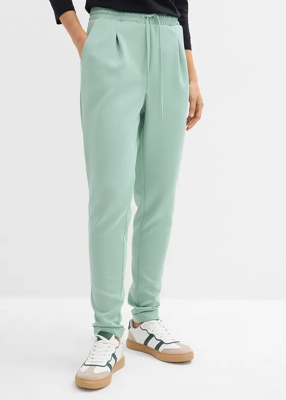 Pantaloni chino in tessuto effetto neoprene, bonprix