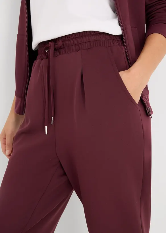 Pantaloni chino in tessuto effetto neoprene, bonprix