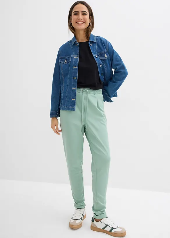 Pantaloni chino in tessuto effetto neoprene, bonprix