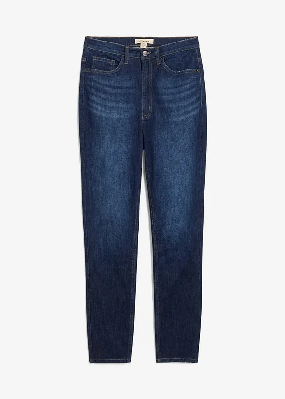 Jeans skinny cropped, vita alta, bonprix