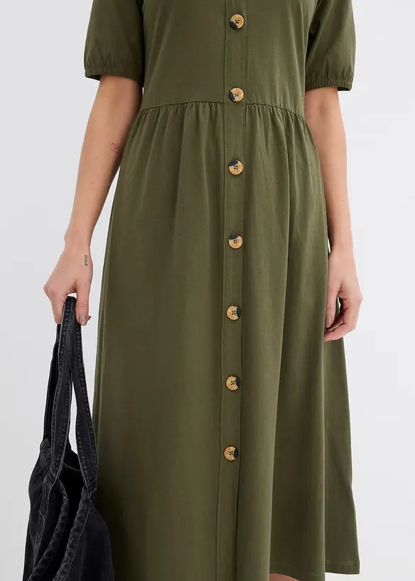 Abito midi in puro cotone, bonprix