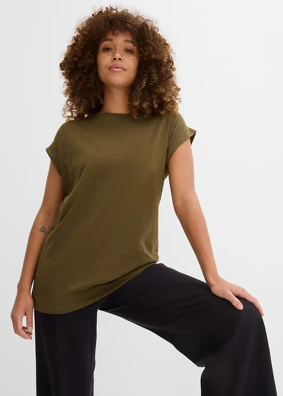 Maglia lunga in puro cotone (pacco da 2), bonprix