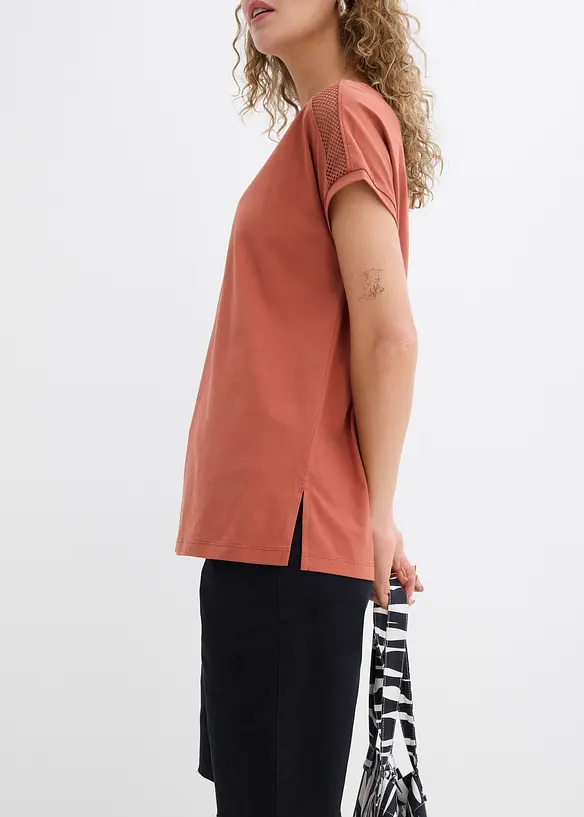 Maglia con pizzo, bonprix