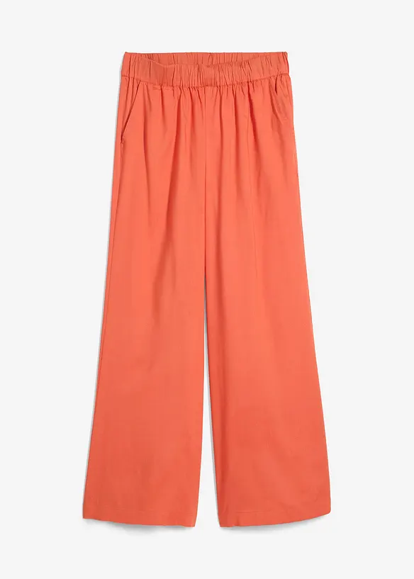 Pantaloni a palazzo con cinta comoda, bonprix