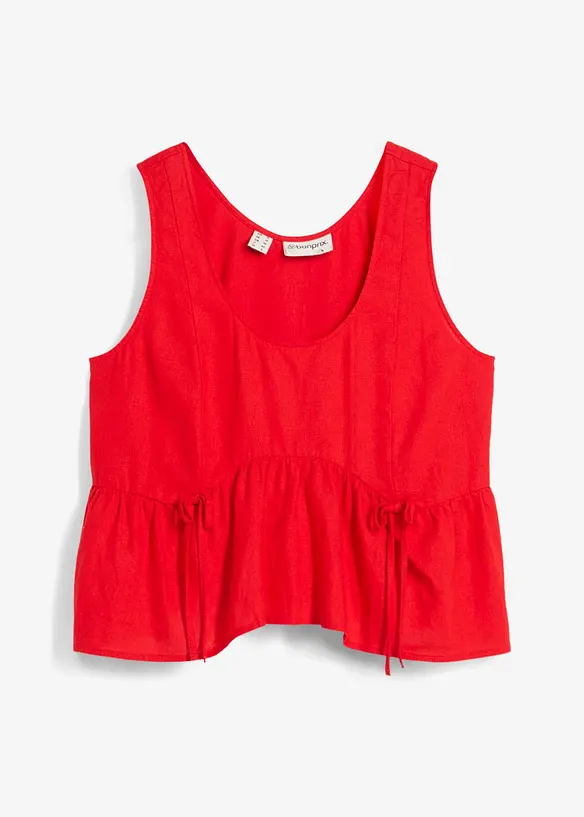 Top in misto lino fresco, bonprix
