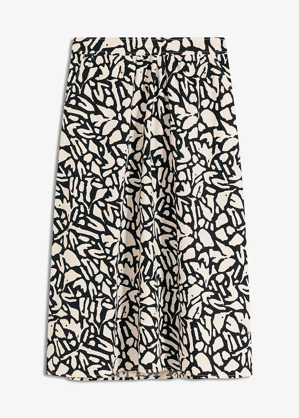 Gonna midi in popeline di cotone, bonprix