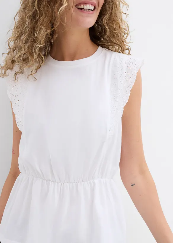 Maglia con dettagli traforati, bonprix