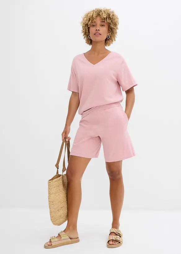 Shorts in maglia fine con elastico in vita, bonprix
