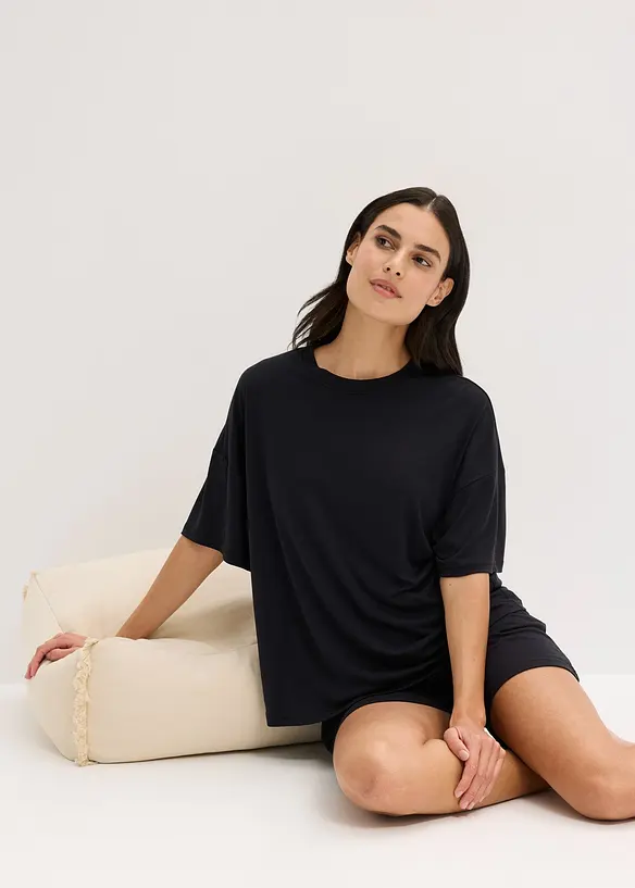Pigiama estivo oversize in modal morbido, bonprix