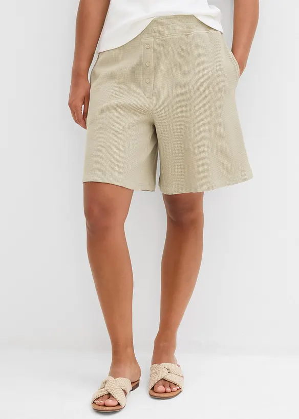 Shorts in puro cotone con elastico in vita, bonprix