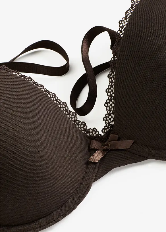 Reggiseno in cotone biologico con ferretto e coppe preformate, bonprix