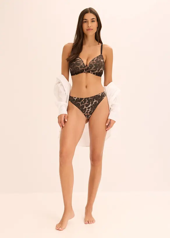 Reggiseno senza ferretto con coppe preformate e cotone (pacco da 2), bonprix