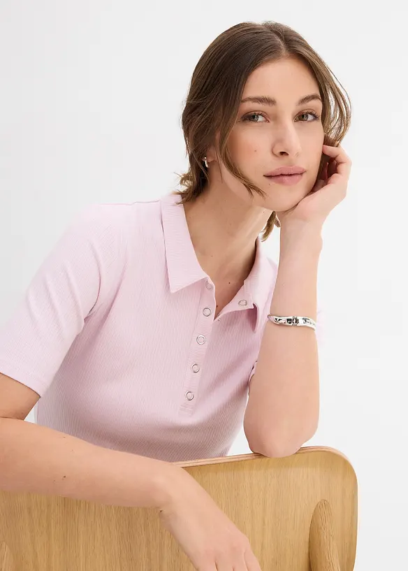 Polo in misto viscosa, bonprix