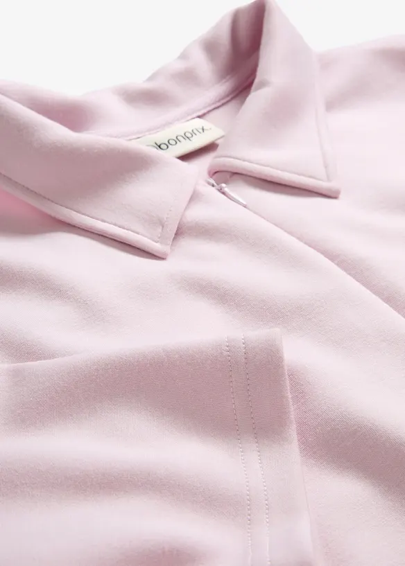 Abito polo in morbido tessuto effetto neoprene, bonprix